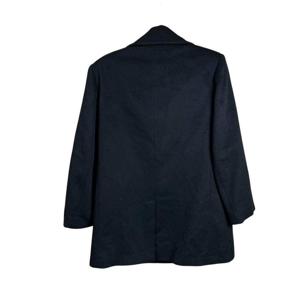 Forecaster Black Double-Breasted Wool Blend Coat Size 10 - Picture 6 of 8